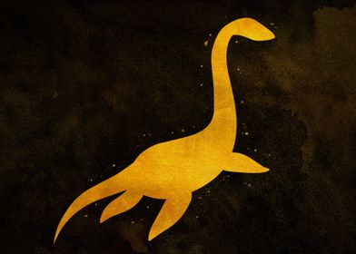 Plesiosaurus Dinosaur Gold