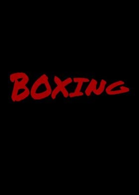 Boxing Fan Simple Text