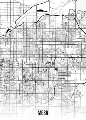 Mesa white map
