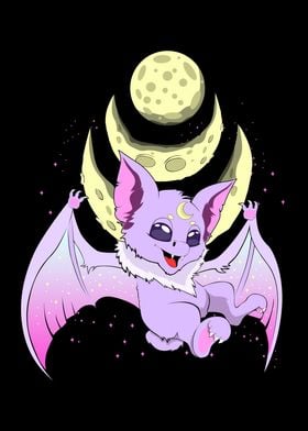 Kawaii Pastel Goth Bat