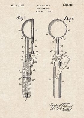 1931 Ice Cream Scoop