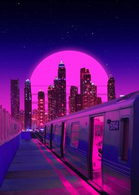 Neon City Train