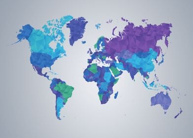 World Map Polygon