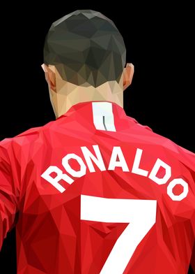 Ronaldo7 Back Lowpoly