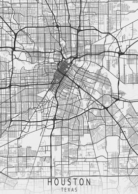 Houston Texas City Map