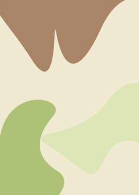 green brown abstract