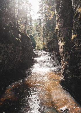 River Canyon Waterfall