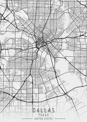 Dallas Texas City Map