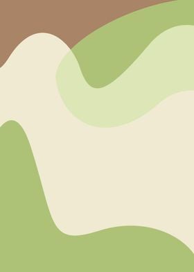 green brown abstract