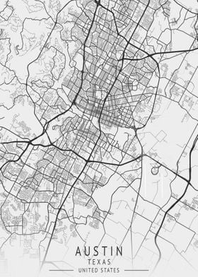 Austin Texas City Map