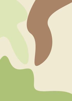 green brown abstract