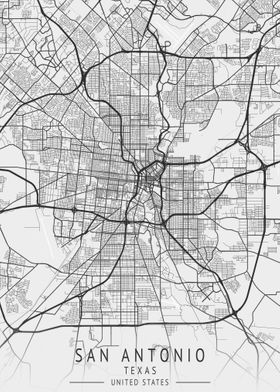 San Antonio City Map