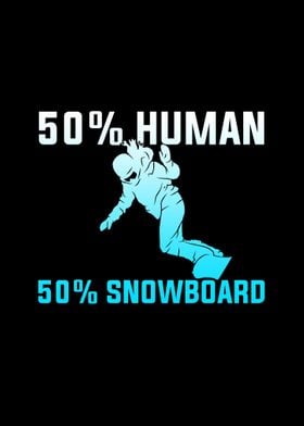 Snowboarder Mountains Gift