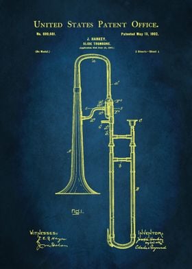 33 Slide Trombone Patent