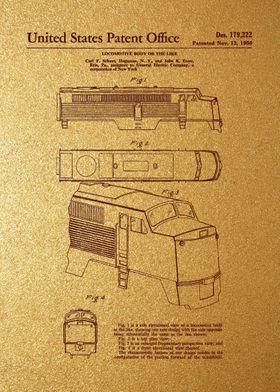 22 GE Locomotive Patent P