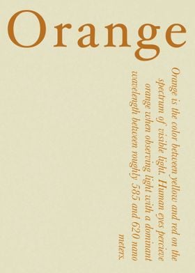 Orange Color Explanation