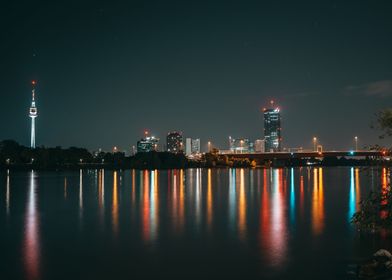 City skyline night