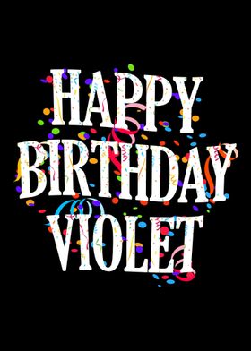 Happy Birthday Violet