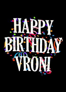 Happy Birthday Vroni