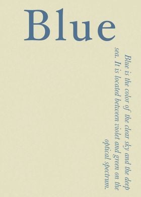 Blue Color Explanation 