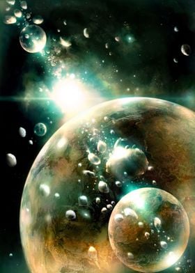 Glass Bubbles in Space