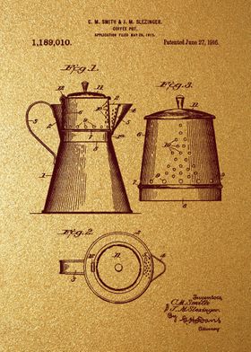 6 1916 Coffee pot patent