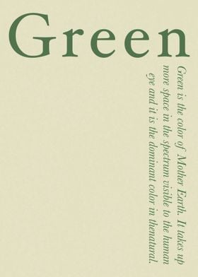 Green Color Explanation