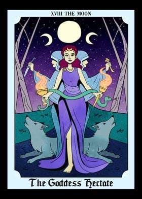 Goddess Hecate Tarot Card