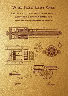 18 Gatling Gun Patent 186