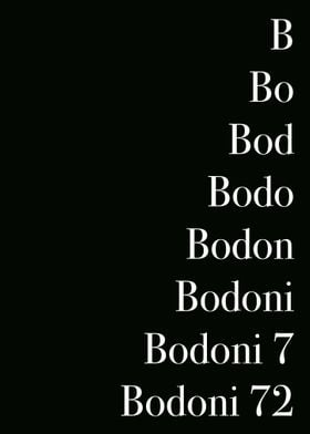 Font Bodoni 72