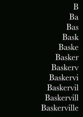 Font Baskerville