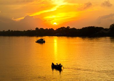 Sunrise on the river