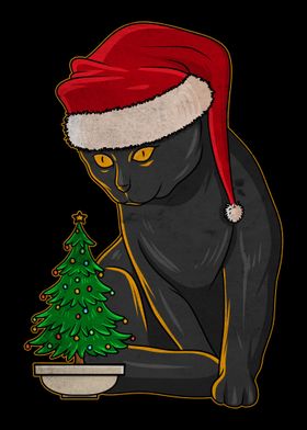 Black Cat Christmas Light 