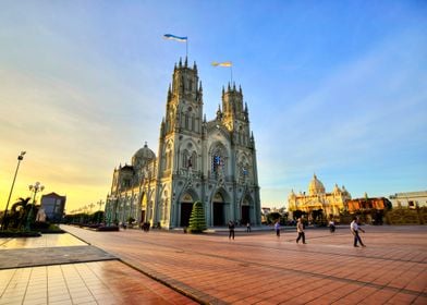 Sunrise over great church