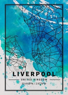 Liverpool Antlia Watercolo