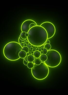 Abstract Neon Green