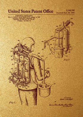 47 Jet Pack Patent Print 