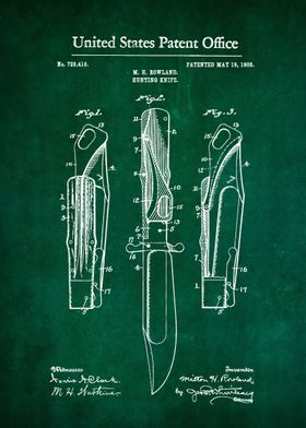 64 Hunting Knife Patent 1