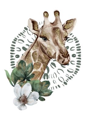 Watercolor Giraffe