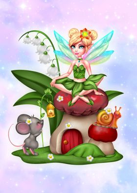 Fantasy Fairy Mushroom 