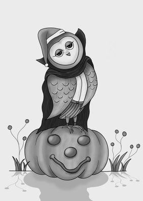 cute bw halloween