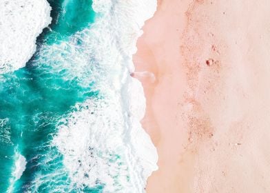 beach aerial view