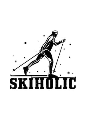 Skiholic Skier Ski Gifts