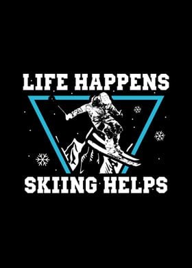 Skiing Ski Christmas Gift