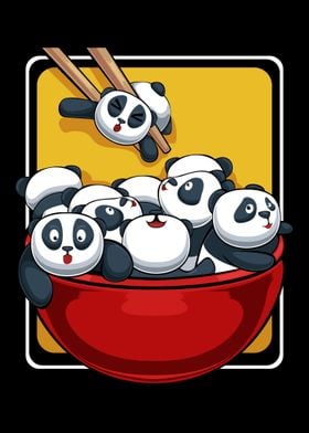 Ramen Bowl Panda Bears