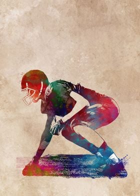 American football player