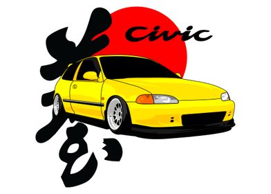 civic eg vector