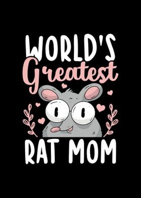 Cute Rat Text Art Gifts