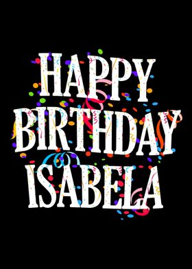 Happy Birthday Isabela