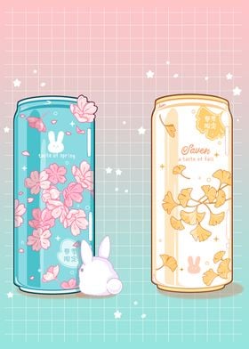 Sakura and Ginkgo Sodas